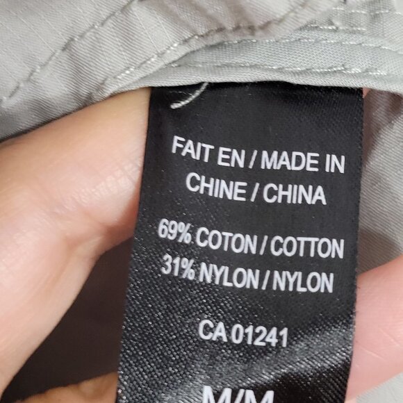 Contemporaine | Light Gray Button Front Casual Jacket Coat Pockets Cotton Medium - Picture 5 of 10